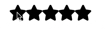 A user interacting with a star rating component